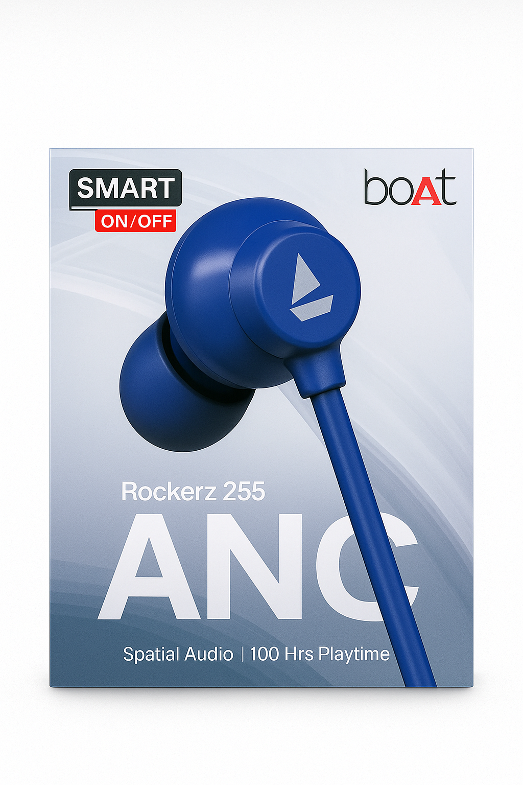 boAt Rockerz 255 ANC – Smart Noise Cancellation | 100 Hrs Playtime | Spatial Audio