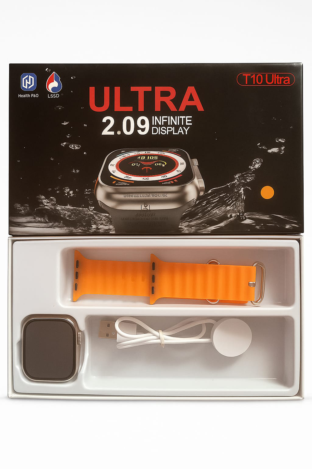 T10 Ultra Smart Watch – 2.09” Infinite Display | Rugged Style with Premium Features